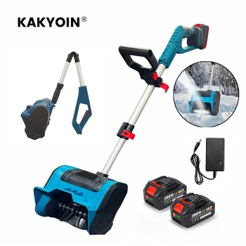 Yeni kış akülü elektrikli kar temizleme makinesi lityum elektrikli kar temizleme makinesi akülü kar küreği avlu sokak Makita pil için