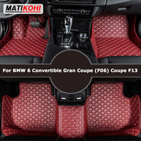 MATIKOHI Custom Car Floor Mats For BMW 6er Convertible F12 GranCoupe F06 Coupe F13 Auto Carpets Foot Coche Accessorie