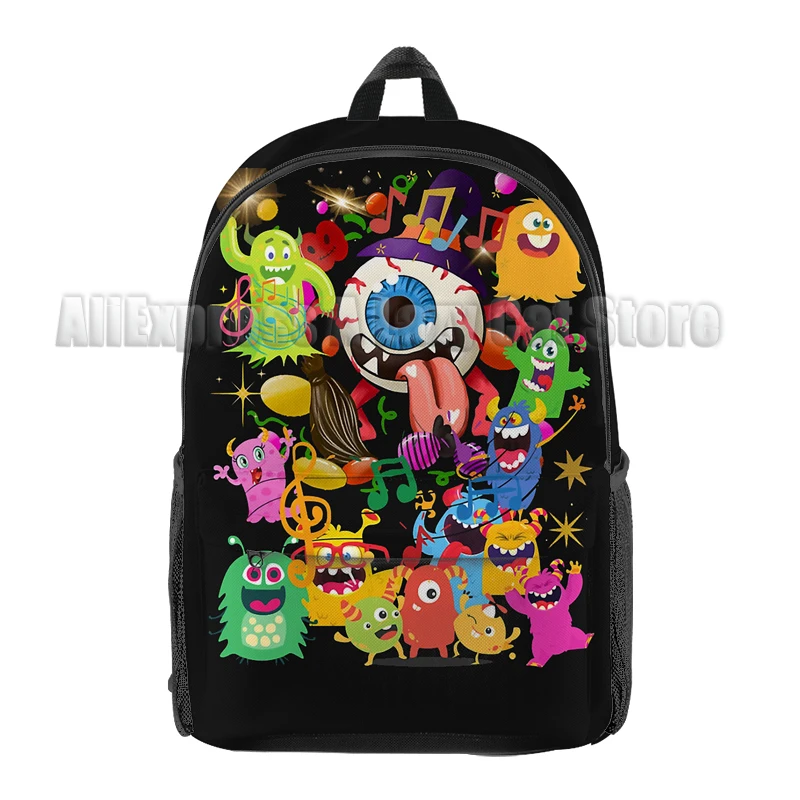 Ransel monster bernyanyi Saya tas sekolah dasar dan sekunder kartun tas sekolah horor anak-anak Anime Mochila