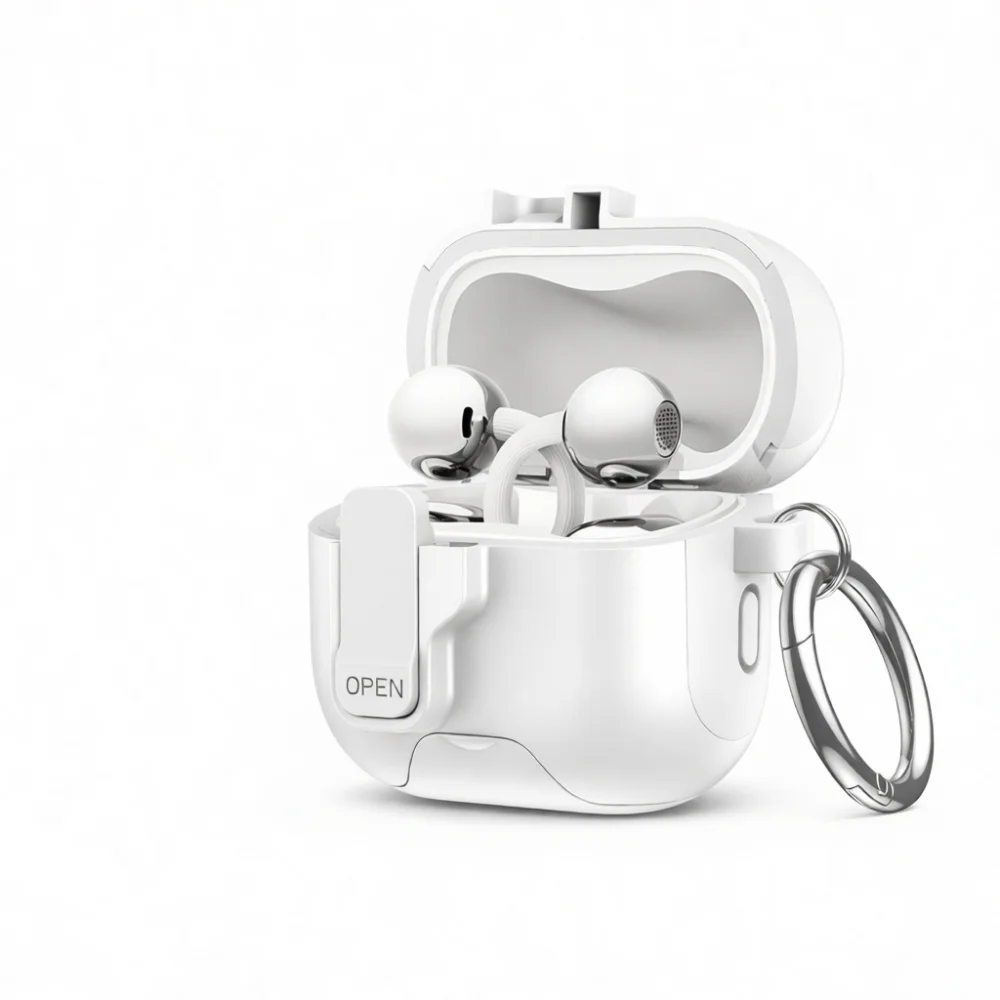 Full Body Case For Huawei Free Clip2 Headset Protector Cover Anti Fall Skin With Stand Function Durable Locking Storage