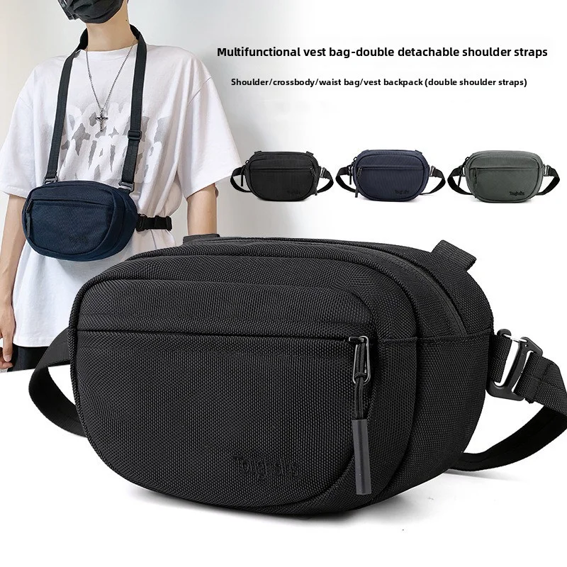 

Новая спортивная сумка в стиле куртки - повседневная, модная, простая, большая вместимость, модная нагрудная сумка, модный стиль, мужская сумка