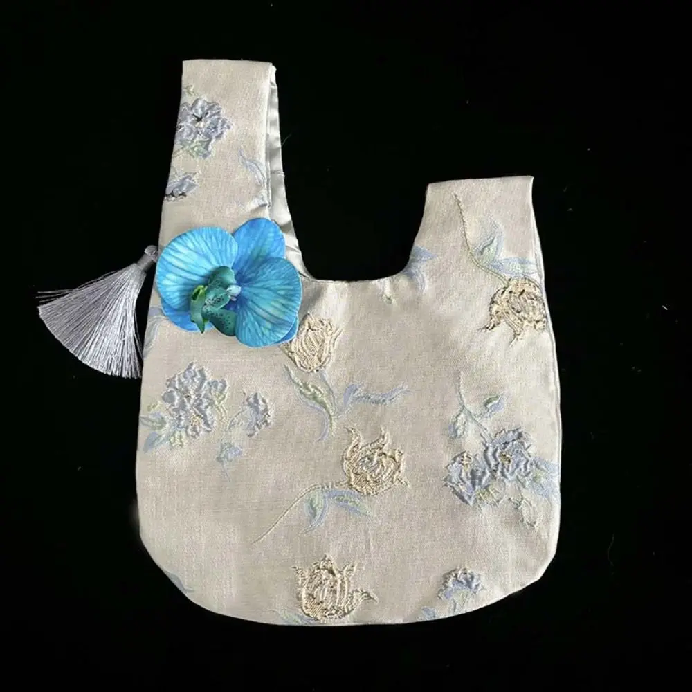 عنصر صغير الحقيبة شرابة عقدة حقيبة المعصم زهرة قلادة حقيبة مستحضرات التجميل حقيبة يد النمط الصيني الجديد حقيبة الغداء أكياس التخزين