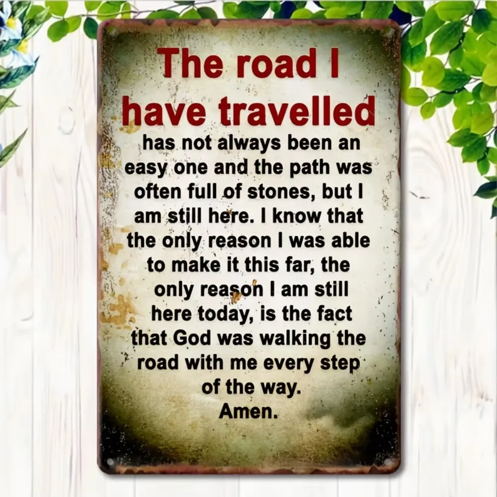 لافتة ألومنيوم عتيقة مضحكة - ملصق معدني ساخر "The Way I Walk" لمرآب الشرفة وديكور المنزل، مادة مقاومة للطقس
