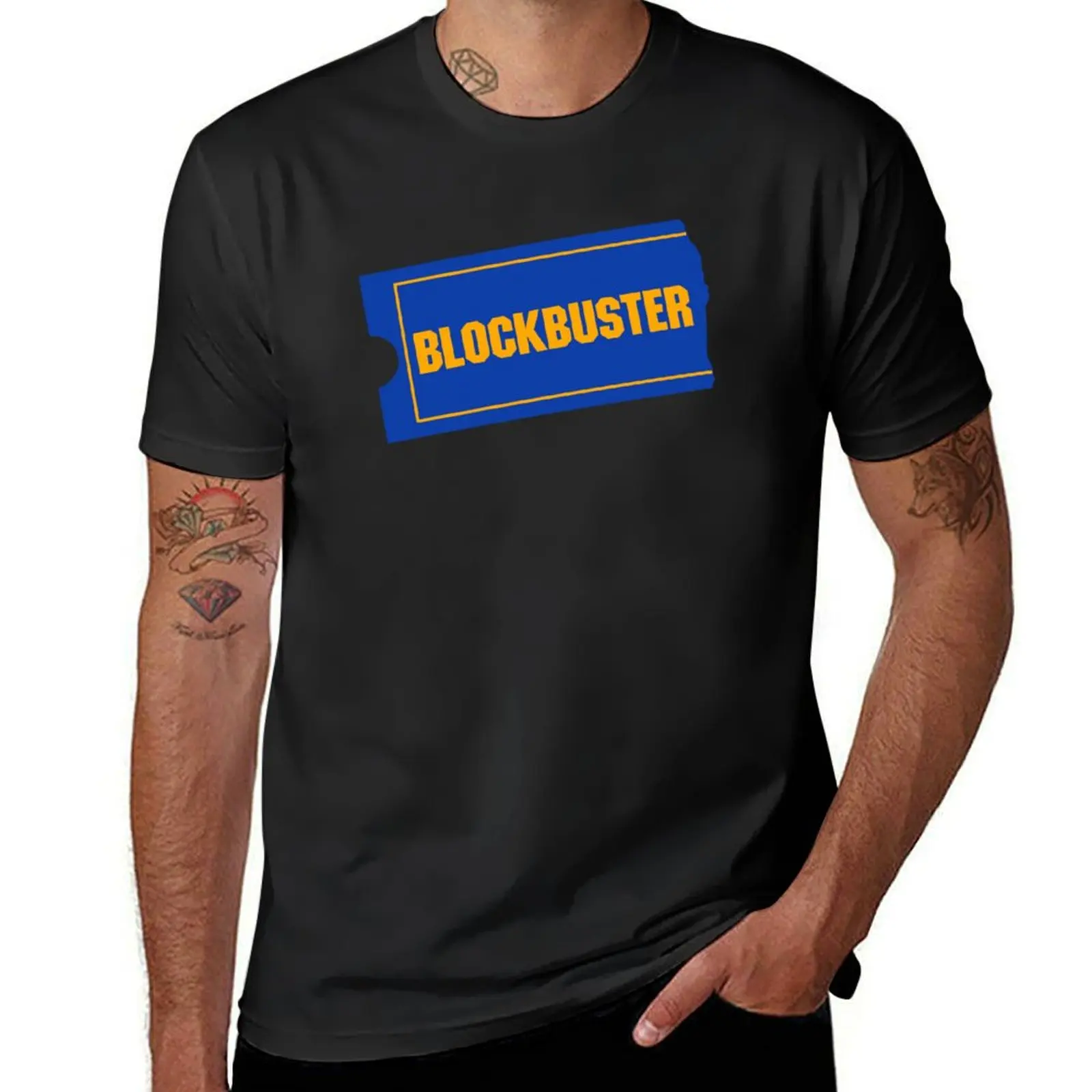 Blockbuster Retro Logo T-Shirt summer clothes boys whites graphics vintage clothes mens plain t shirts