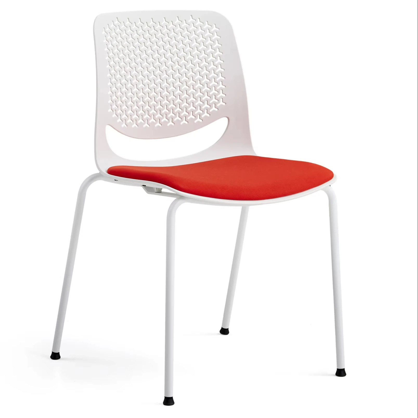 & High Quality Metal Antiskid Frame Plastic Office Chairs Stackable Leisure Home Chair