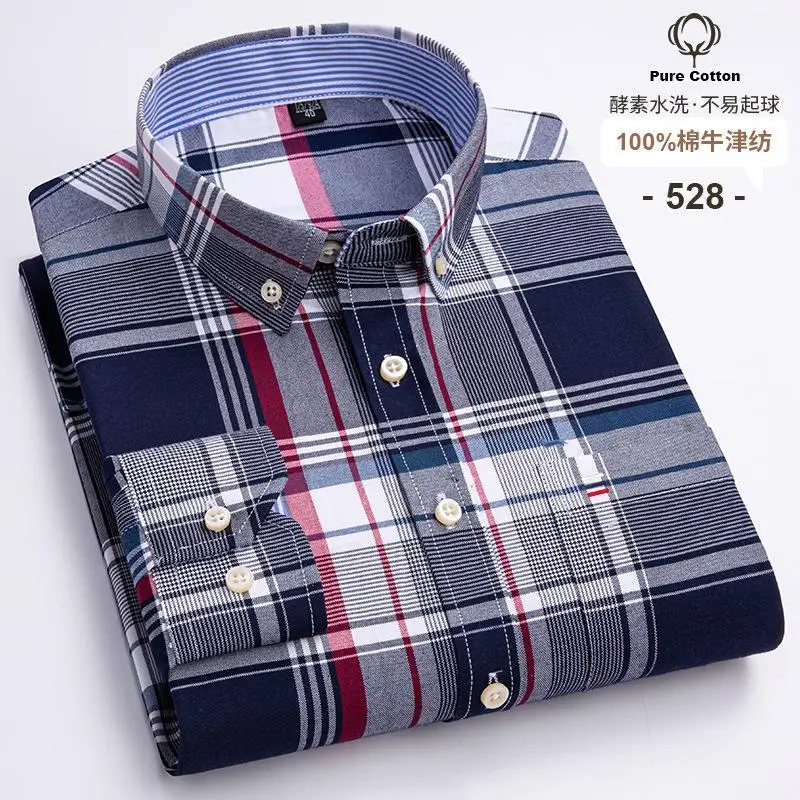 

New Men Spring Casual Business Blouse Long Sleeve Solid Harmont Embrodiery Slim Fit Shirts Men's Blouses Blaine Plus Size