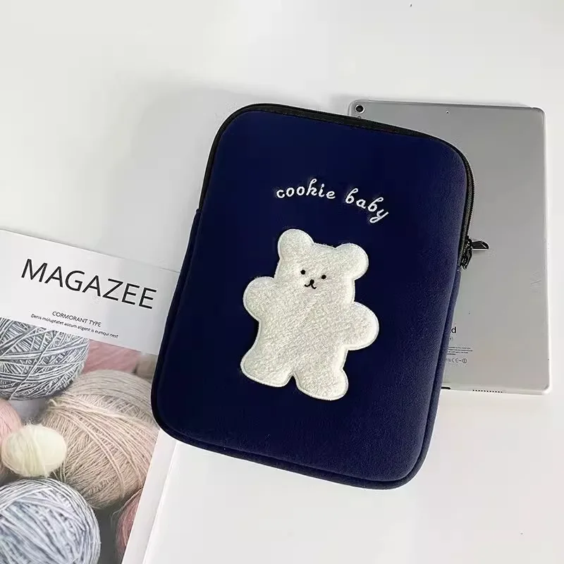 Korean Cute Tablet Storage Pouch For Ipad Air6 Pro11 10.9 Macbook Air13.3 13.6 Pro14 15 Case Lenovo Samsung 15.6 inch Laptop Bag