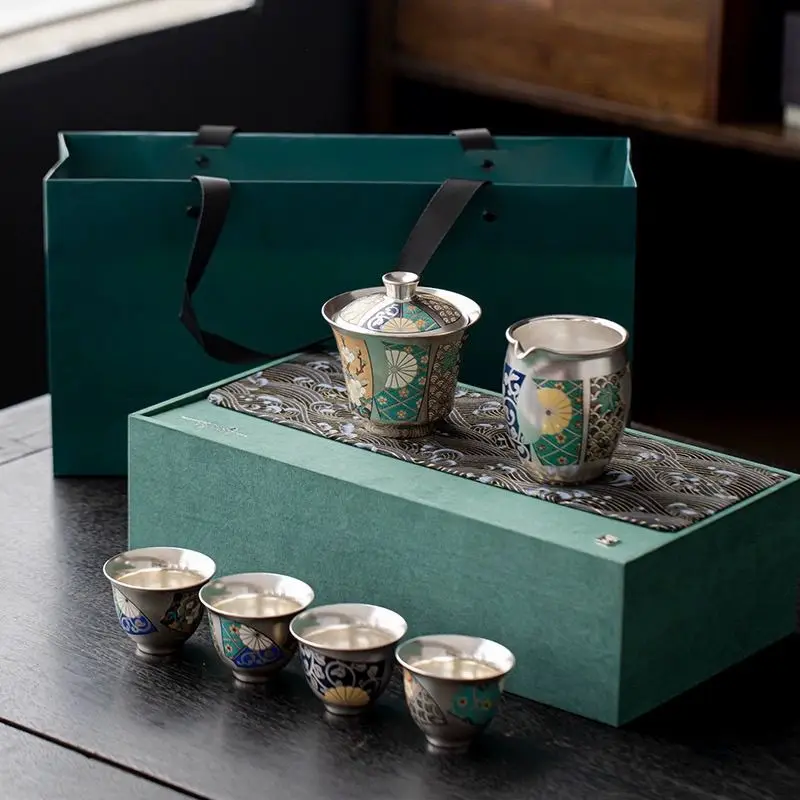 Ceramic set teapot office household kung fu teacup gift box
