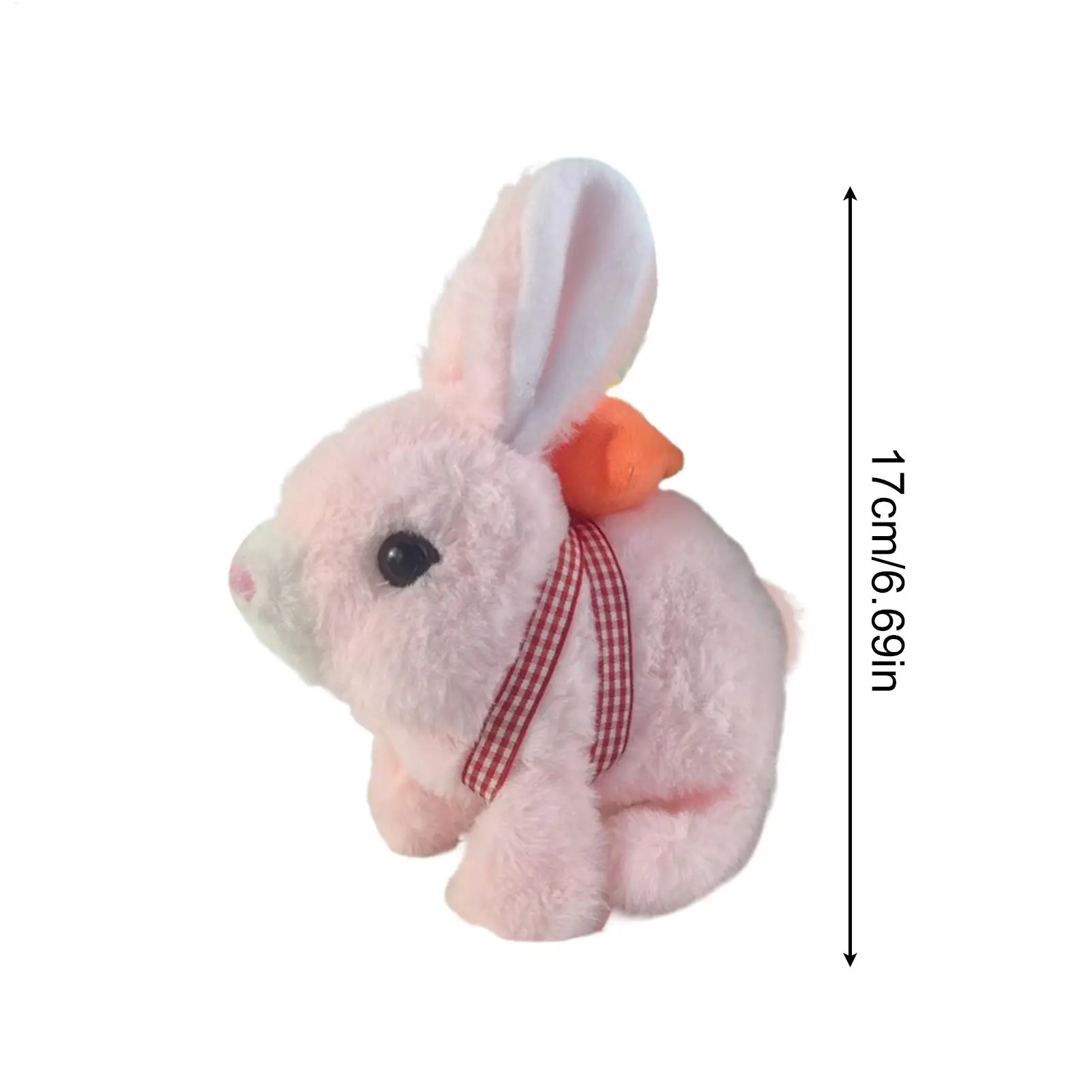 Coniglietto di Peluche Interattivo con Coda Elettrica Realistica, Giocattolo Morbido per Famiglia, Ragazze, Educazione e Gioco