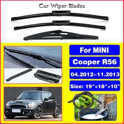 Wiper Front & Rear Wiper Blades Set For Mini Cooper R56 Hatch 04. 2012 - 11. 2013 Windshield Windscreen 19