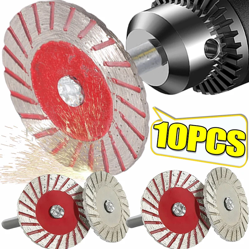 

10-1PCS Cutting Disc Shank Circular Saw Blade Sanding Disc Grinding Wheel For Precision Cutting Wood Metal Stone Granite Marble