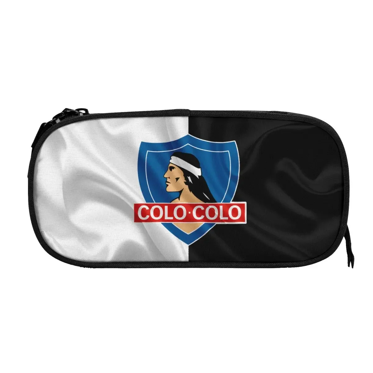 Chile Club Social Y Deportivo Colo-Colo Big Capacity Pencil Pen Case College School Large Storage Bag Pouch Holder Box Organizer