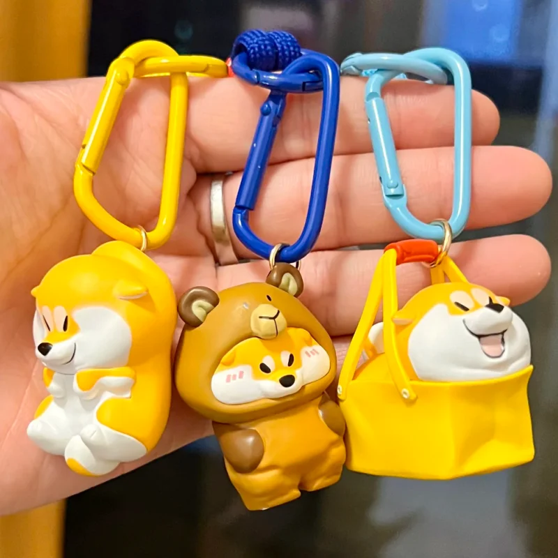 جديد حار Achai Goji-لطيف الكلب الغزو سلسلة صندوق أعمى لطيف الكرتون أنيمي شيبا الكلب دمية سطح المكتب الديكور مفتاح المحمول قلادة #3