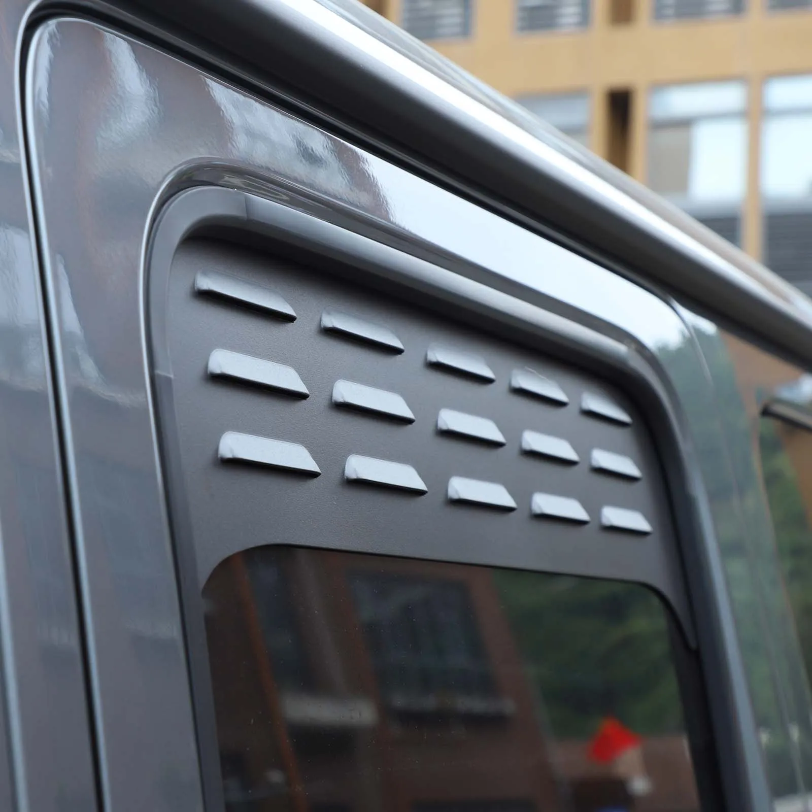 

Для Mercedes-Benz G-Class W464 (2019-2023) — Алюминиевые черные накладки на задние вентиляционные решетки дверей, аксессуары для автомобиля