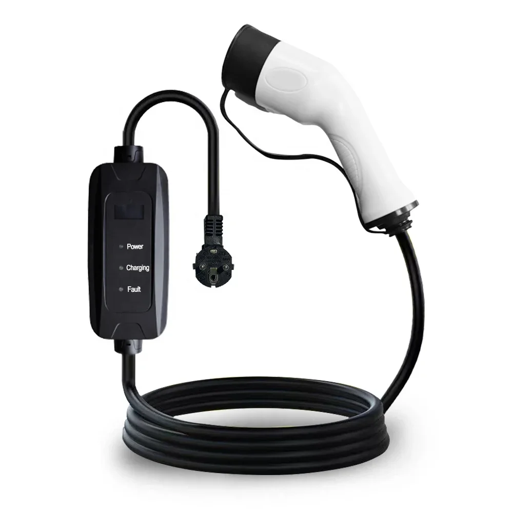 16A 32A Level 2 Ac Electric Vehicle Car Charger Evse Portable EV Charger 7kw 11kw 22kw Type 2 Type 1