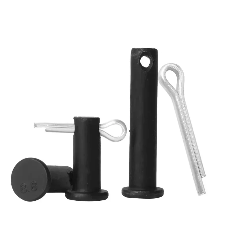 8.8 Klasse Schwarzer Hochfester Gabelkopfbolzen mit Splint-Set M16-M25 Flachkopf-Positionierungsstift – Detail 6