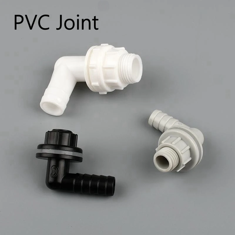 PVC Joint Aquarium Fish Tank Hose Connector 90 Degree Elbow Drainage Garden Water Pipe Drain Connectors Accessories 5-50PCS