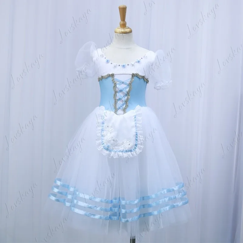 

Балетное длинное платье, костюм для выступления Жизель, юбка для выступлений, многоцветное платье принцессы для детей и взрослых