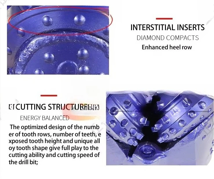 Ferramentas de perfuração de poço de água API padrão IADC737 Hard Rock Breaking Bit 6 1/2 polegadas Tricone Pilot Bit