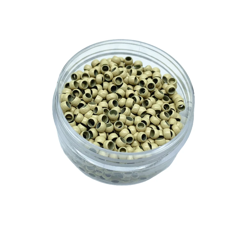 1000 pz/lotto 3.0mm Nano anelli Senza Silicone Nano Perline Micro Anelli Perline Rame Nano Anello Per Nano I-Tip Estensioni Dei Capelli