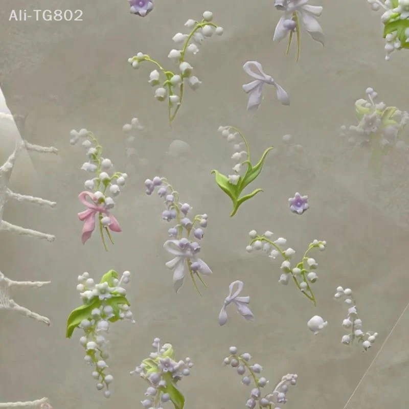 Flowers Series 3D Curved Nail Art Mold DIY High Transparent 
