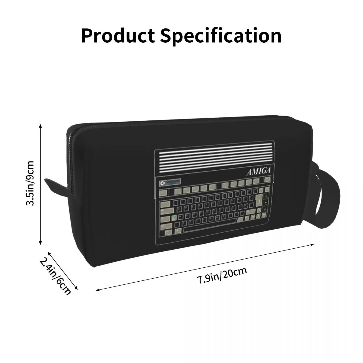 C64 Logo Computer Pencil Case for Boy Girl Pen Box Pencil Bag Stationery Supplies Women Organizer Pouch