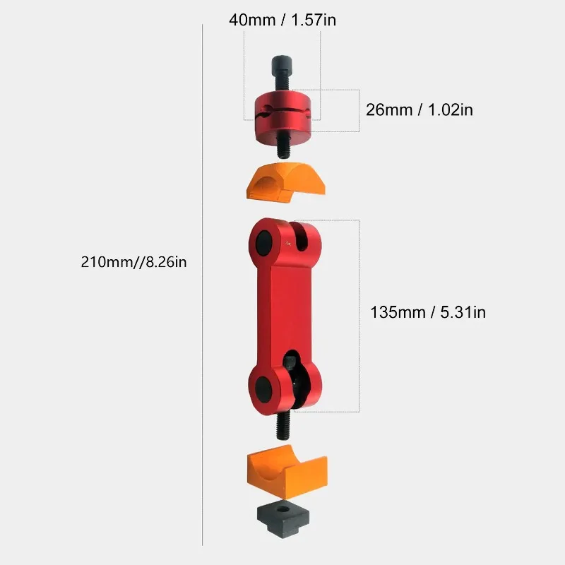T-slot CNC work stop positioning milling stop locator CNC work stop locator adjustable visual  limiter milling machine