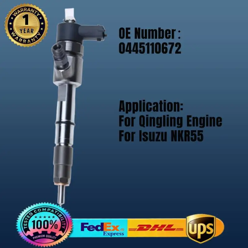 

Топливная форсунка Common Rail 0445110672 для двигателя Qingling Isuzu NKR55