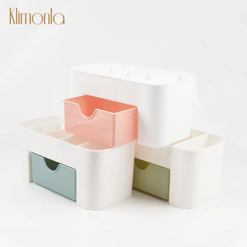 INS Nail Art Plastic Organizer  Cosmetic Storage Box Jewelry Storage Box Desktop Drawer Type Storage Box Drawer Stationery Rack