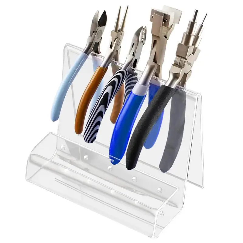 

Jewelry Plier Holder Jewelry Tool Organizer Modern Crafting Tool Holder Stand For Tongs Organizer Tool Shed Work Bench