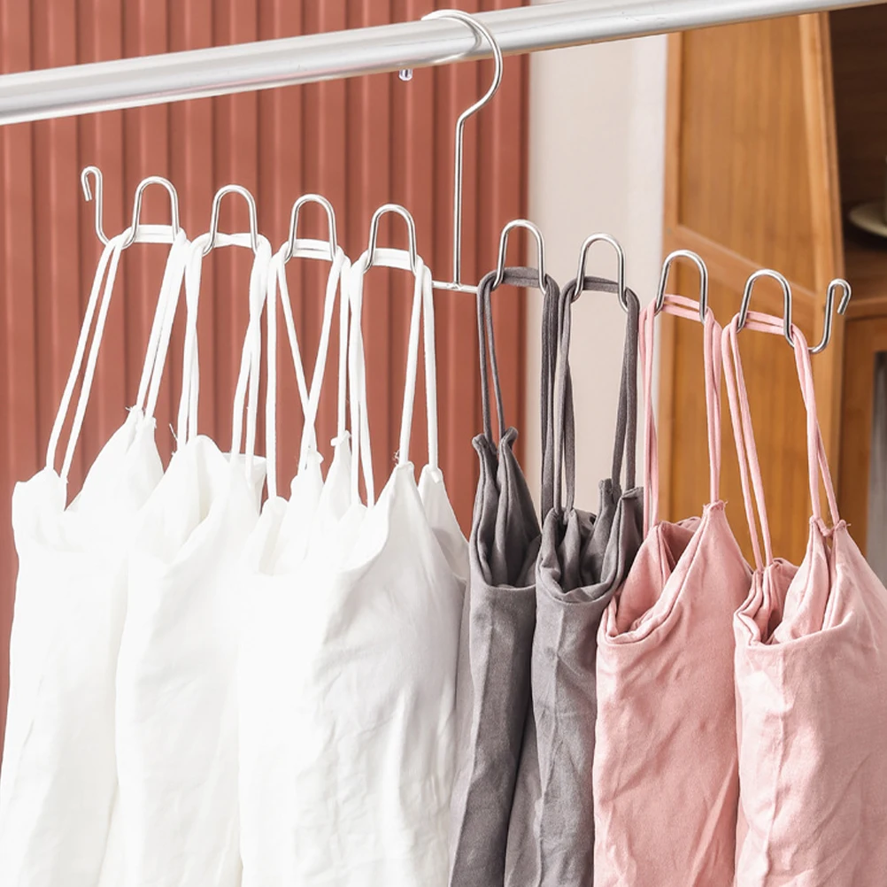 2Pcs Bra Hangers Underwear Suspender Rack Clothes Storage Organizer Closet Wardrobe Tank Tops Holder Stainless Steel