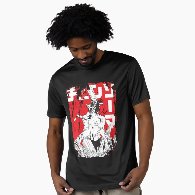

Bloody Devil Rage Chainsaw Chaos Power Chainsaw Anime Gift T shirt Darkness Manga Graphic Clothes Short Sleeve All size tops