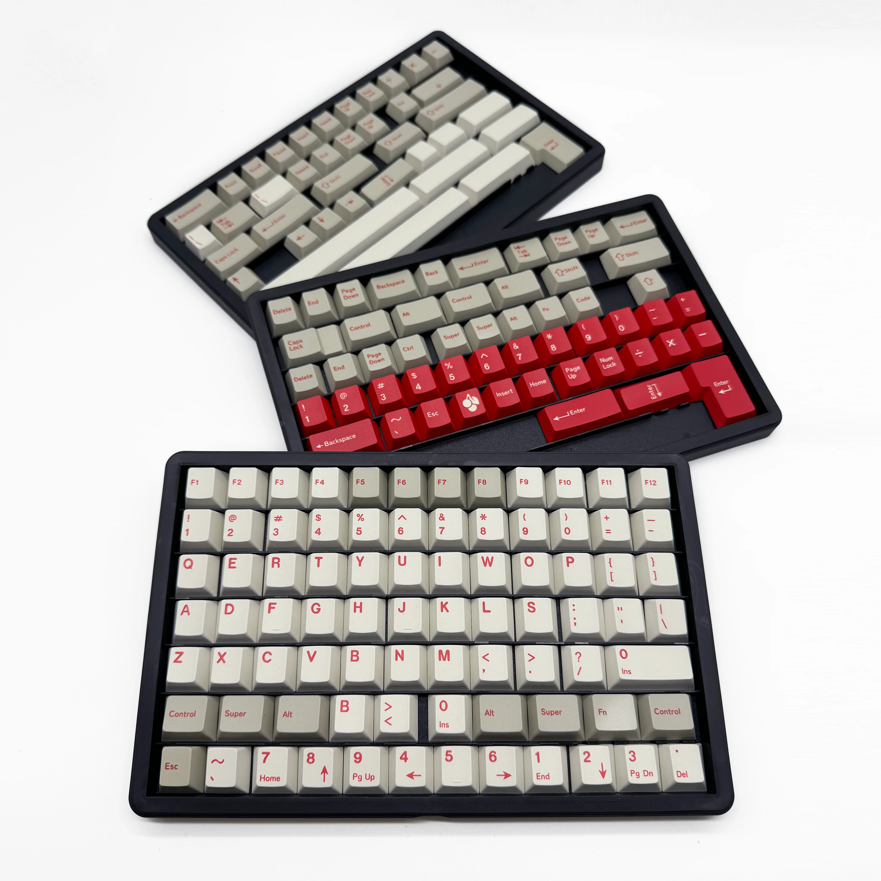 Keebox Shenpo DYE SUB PBT Red Alart Theme Cherry Profile Keycaps Light CapsLock для механической клавиатуры Hangul Корейские колпачки для клавиш