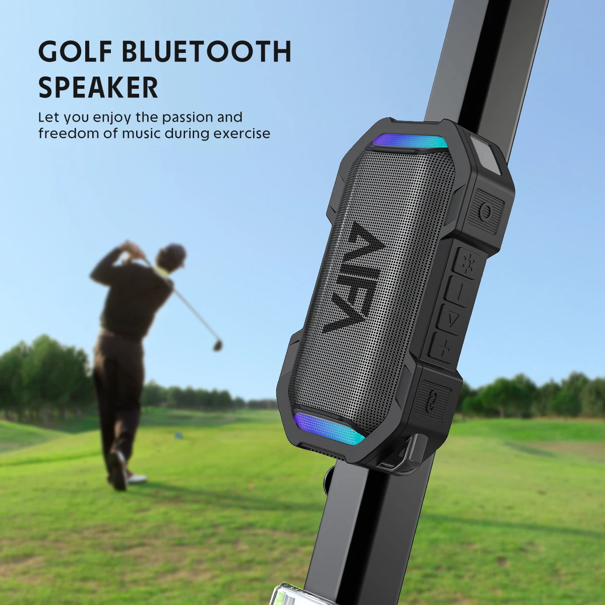 AIFA Golf Bluetooth Speaker Portable Powerful High Quality IPX7 Waterproof Wireless  Magnetic Subwoofer Golf Cart Speaker