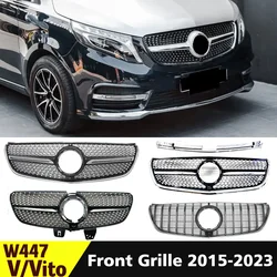 Griglia di ingresso paraurti griglia anteriore stile diamante per Mercedes Benz Vito V W447 2015-2023 come V250 V300 V260 Kit corpo di sintonizzazione