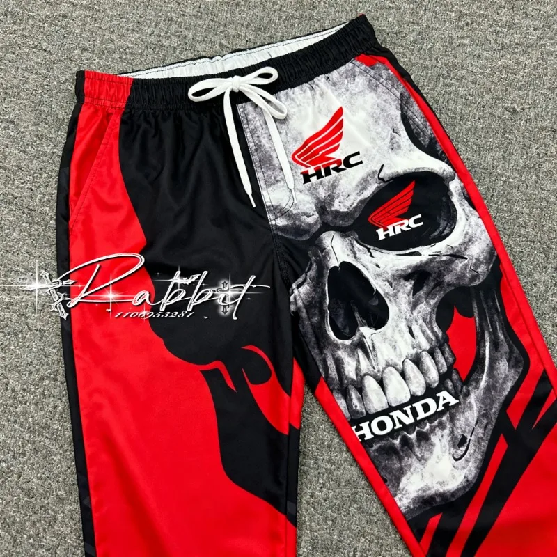 

2025 Honda HRCRacing Track Rider Fashion Street Casual Pants Men's Motorcycle Racing Off Road Bicycle Cycling Speed Drying Pants