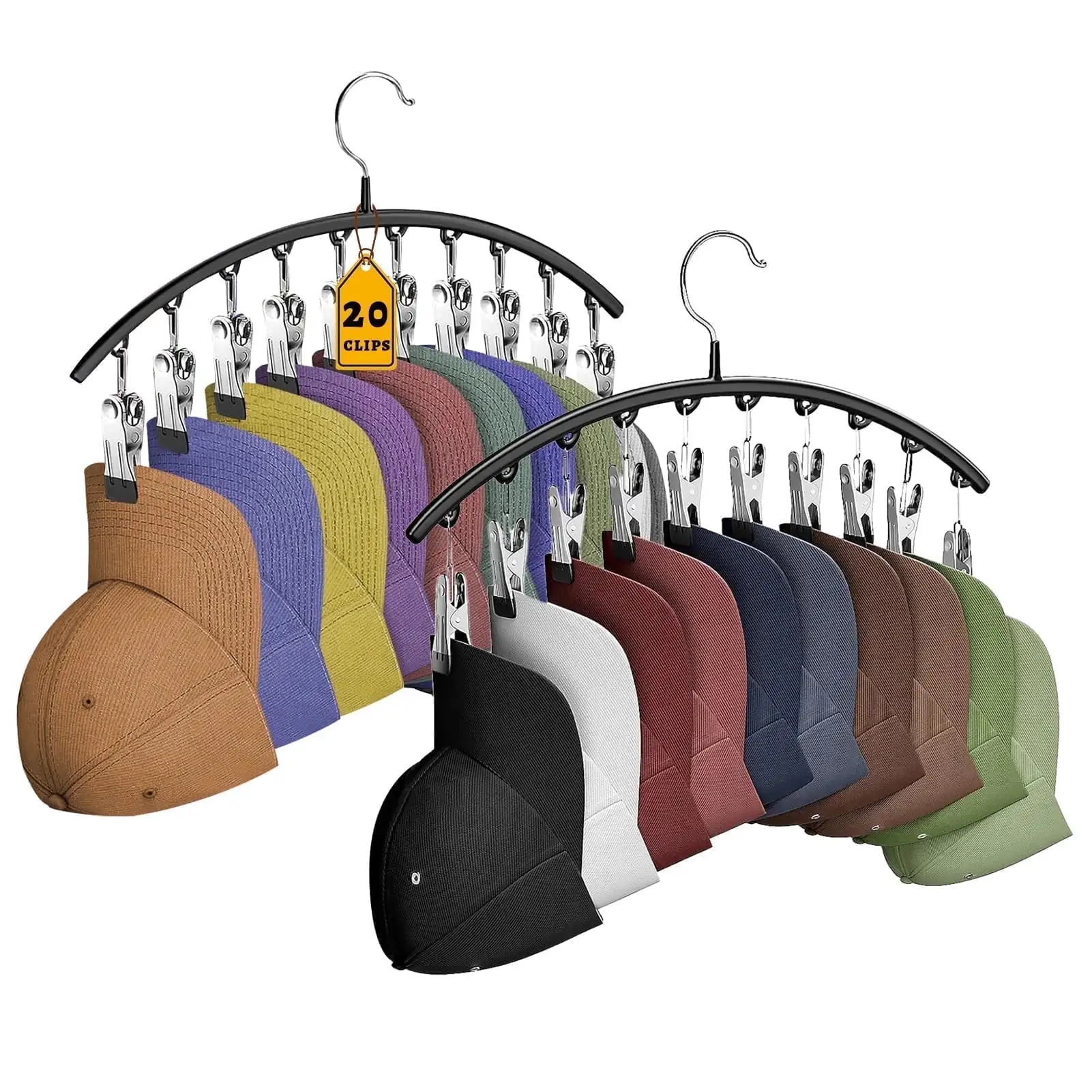 Rack de armazenamento de roupas multifuncional de aço inoxidável, organizadores de armário de cabide de economia de espaço e armazenamento para calças, saias, chapéus