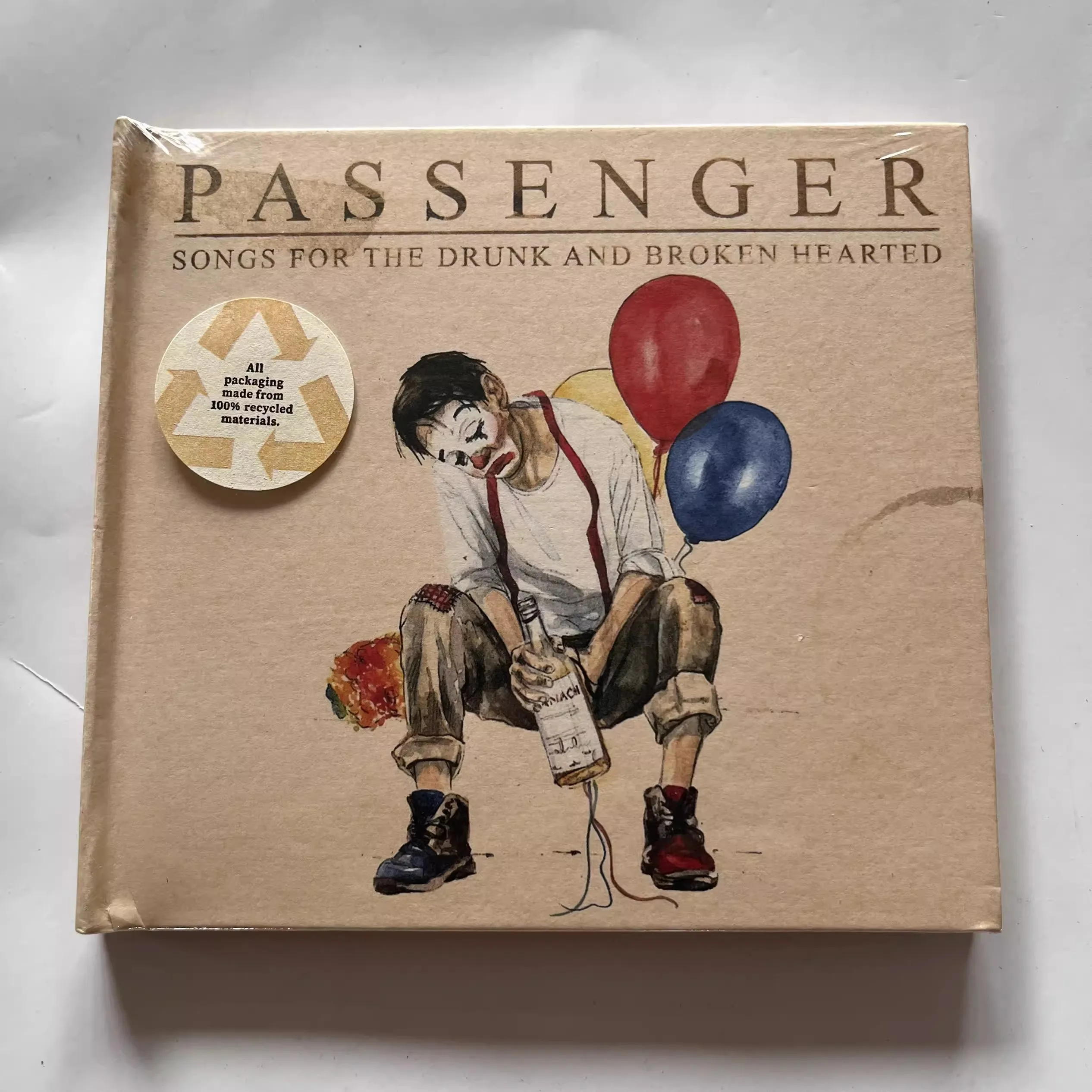 Ballad Passenger Mike Rosenberg Music CD Songs for the Drunk and Broken Hearted Album 2pcs Music Record Cosplay Soundtracks Box