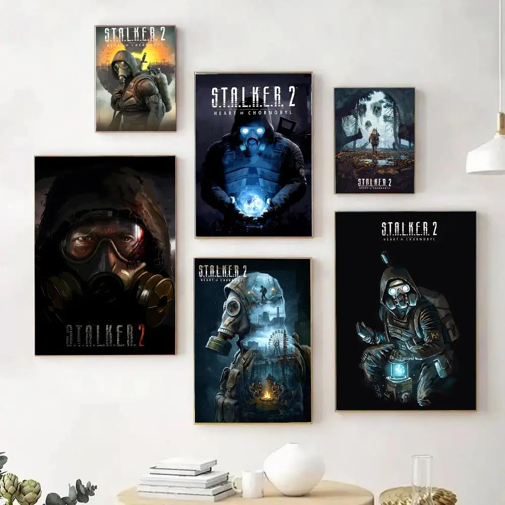 Survival Shooter Game S-STALKER 2 Poster Wall Art Print Sticker for Bedroom Living Room Dorm Office Modern Home Decor