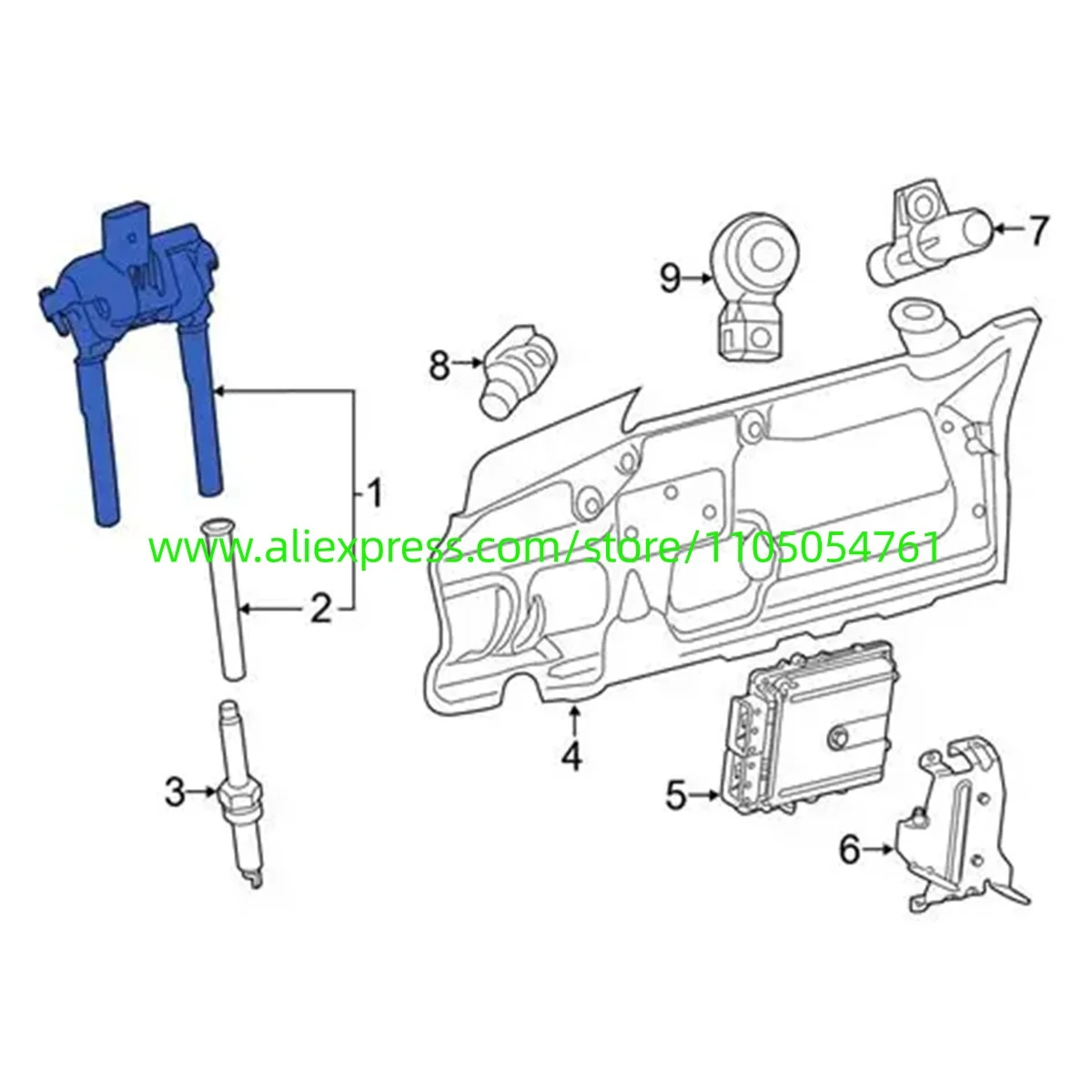 

1779060206 is applicable to the spark plugs and ignition coils of the AMG G500, S560, and GLC engines.