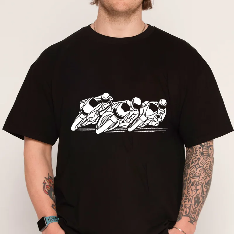 

Motorcycle Racing Team Graphic Mens T-shirt New Fashion Cotton Men Short Sleeve Printing O-Neck Casual T Shirt