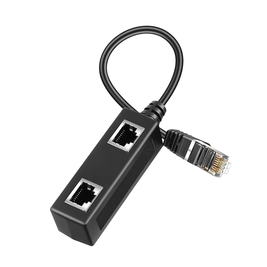 Répartiteur de câble Ethernet RJ45, adaptateur réseau Cat7/6/5e, câble d'extension de réseau 8P8C pour câble Ethernet