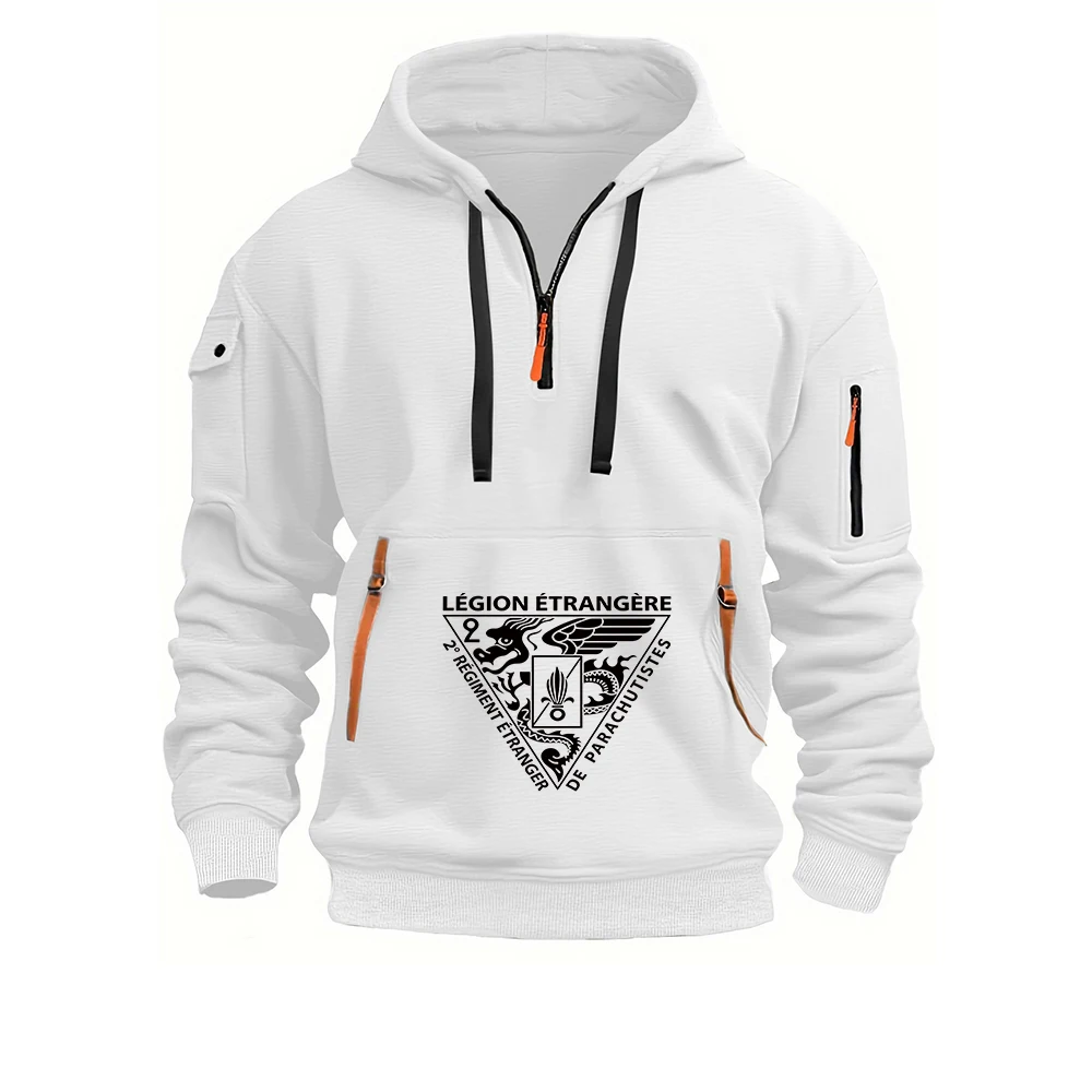 2026 Spring Autumn French Foreign Legion Special Forces Armyr Logo Print Men's Practical Fabric Comfortable Hoodies Premium Coat