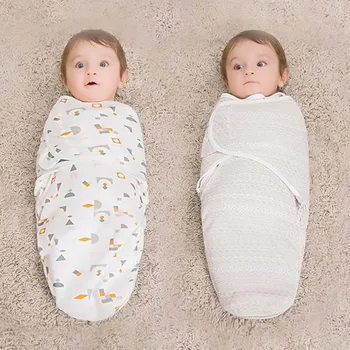 Newborn Swaddle Blanket Hat Set 1
