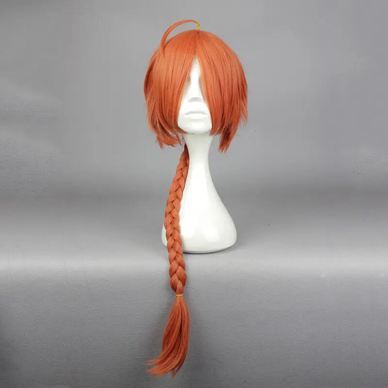 

Women Styled Braid Orange Synthetic Wig