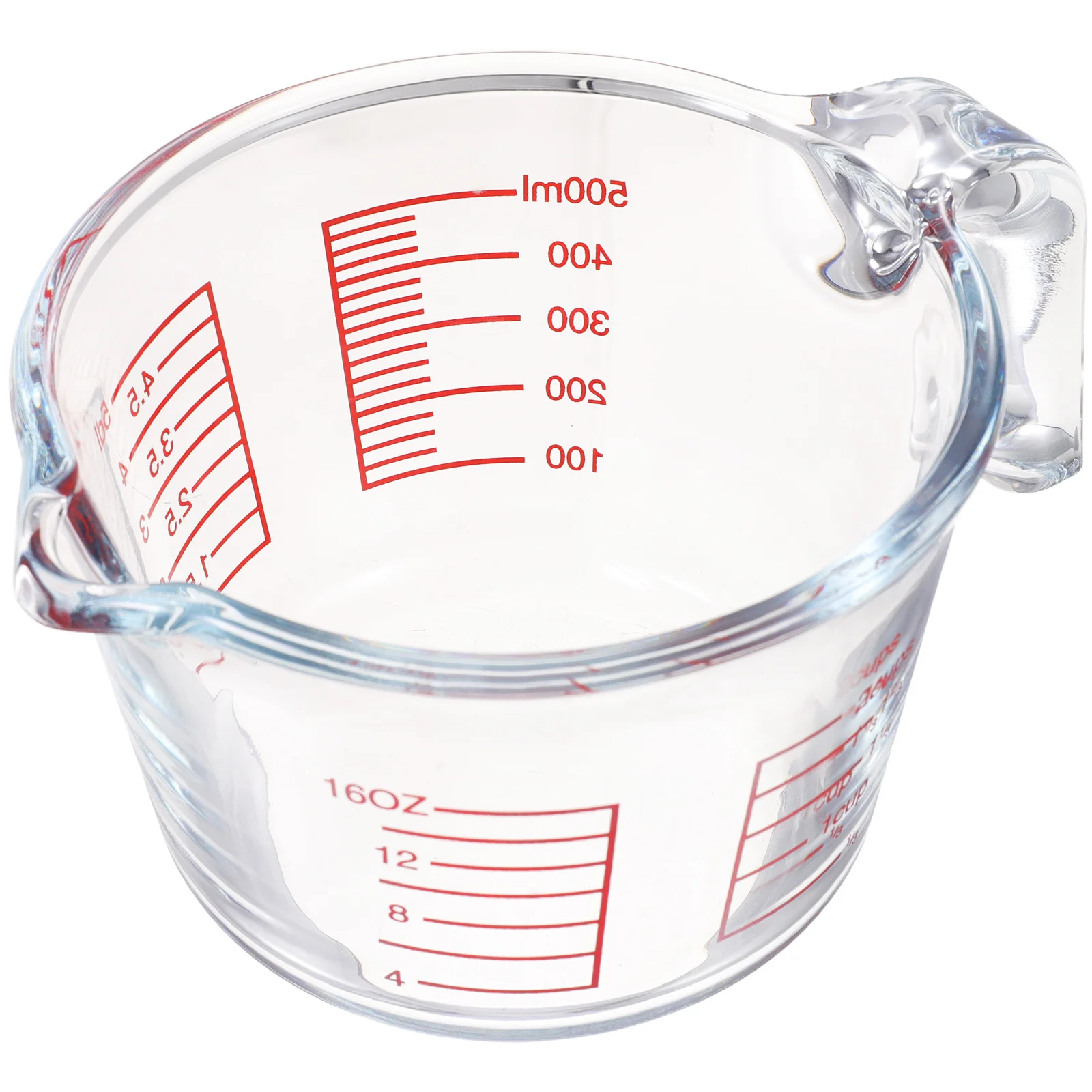 

Large Capacity Glass Measuring Cup Thickened Heat Resistant Kitchen Container for Milk Oil Liquid Measurement