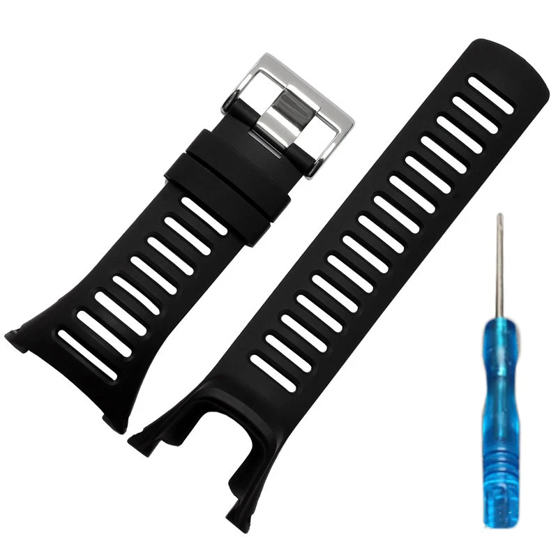 New Practical Accessories High Quality Watchstrap Kit Outdoor Rubber Set Stainless Steel Sweat-proof Waterproof Sport