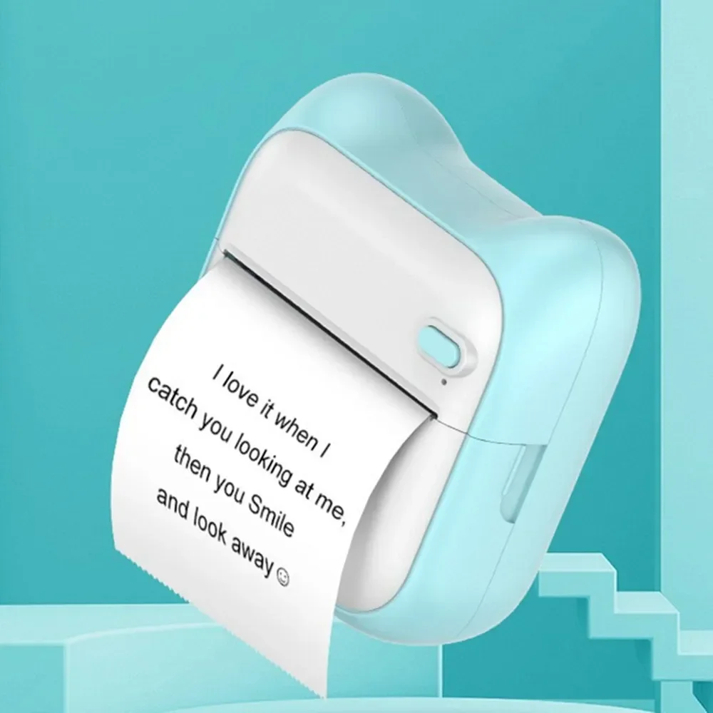 Portable Pocket Printer Mobile Phone Wireless Bluetooth Printing Student Label QR Code Thermal Paper Print Machine Android IOS