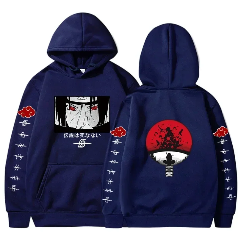 Naruto Anime Hoodie for Man Women Uchiha Itachi Sweatshirts Casual Clothes Akatsuki Fall Winter Children\'s Top Coat Warm Gifts