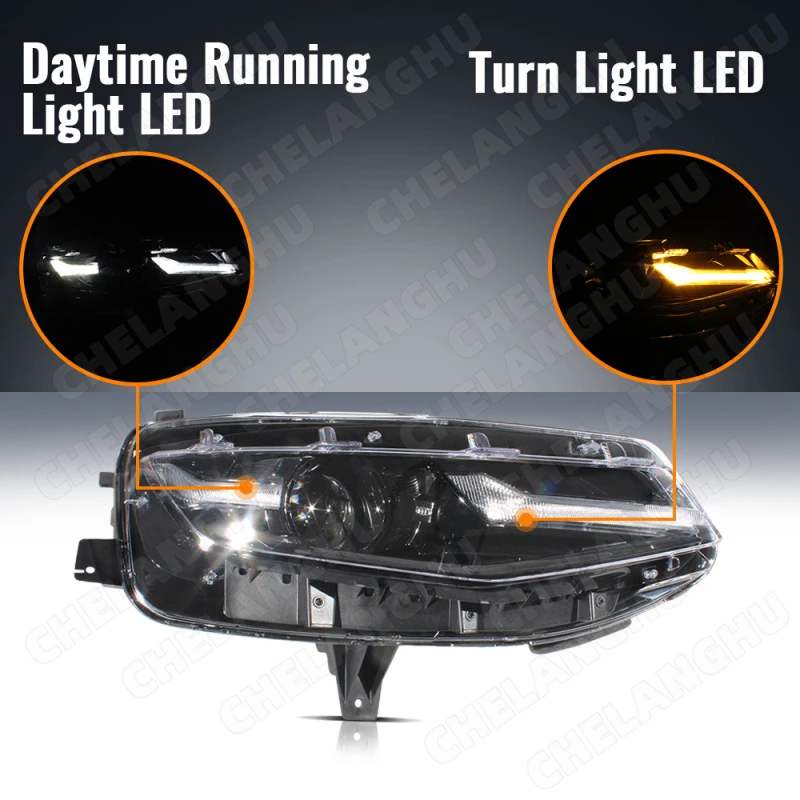 1Pc Right Side Front Headlight Lamp For Chevrolet Camaro 2019 2020 2021 2022 2023 LED DRL Halogen Turn light